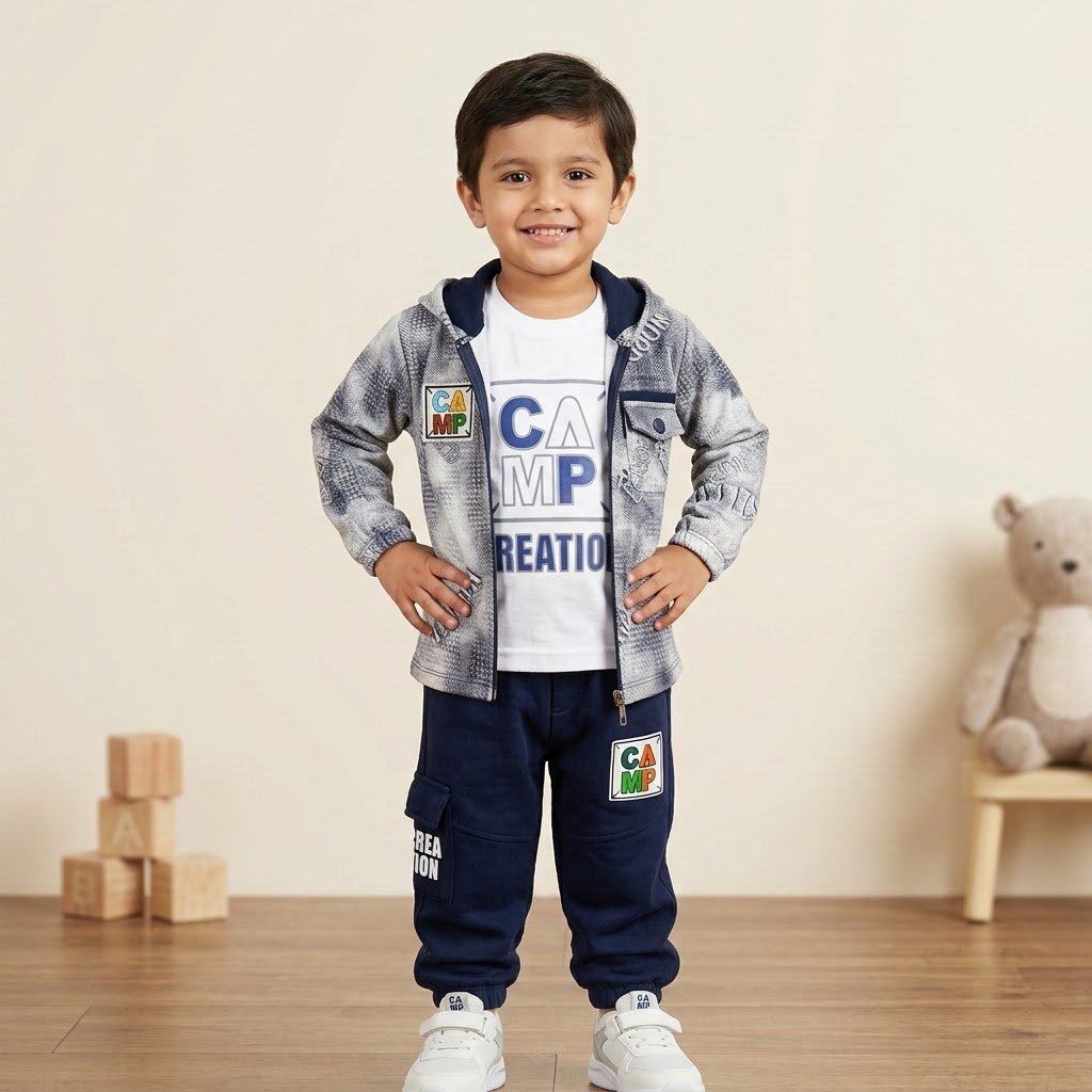 Boys' Printed Hooded Set - Image 2