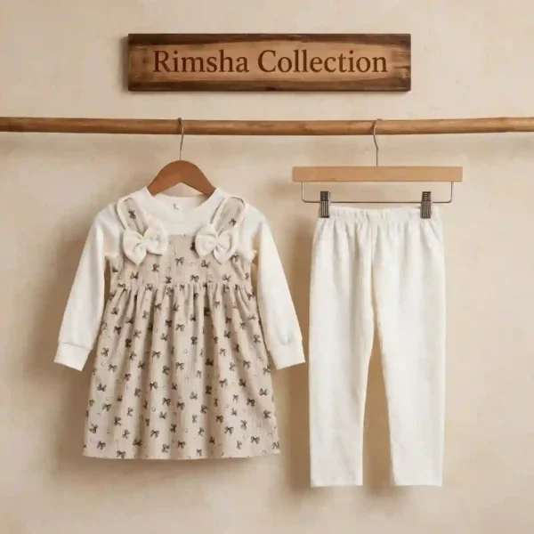 Baby Girls Bow Frock Suit