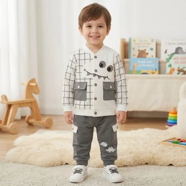 Boys Dinosaur Jacket Suit