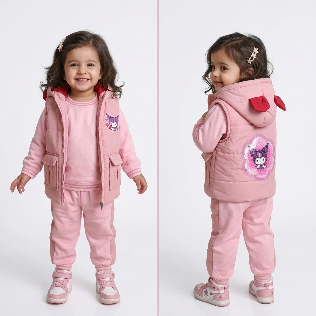 Girls Kuromi Vest Suit