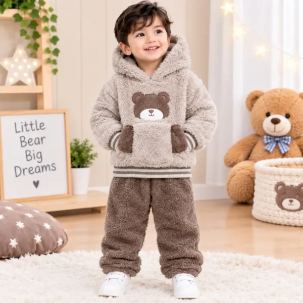 Baby Bear Plush Fleece Suit